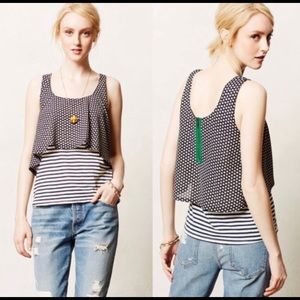 Anthropologie Meadow Rue Throughway tank small